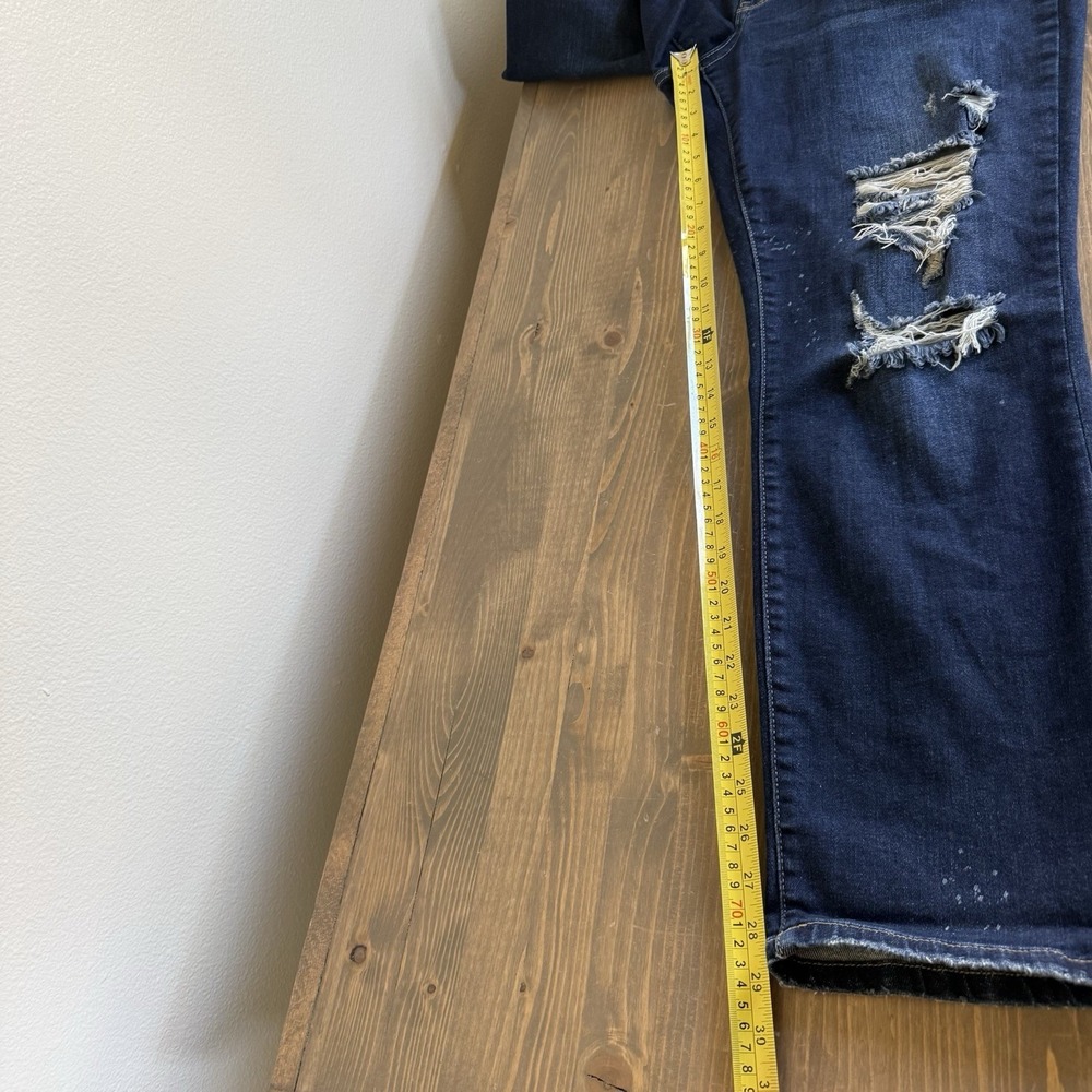 Judy Blue Womens 14W Blue High Rise Boyfeiwnd‎ Fit Distressed Denim Jeans - Picture 9 of 9
